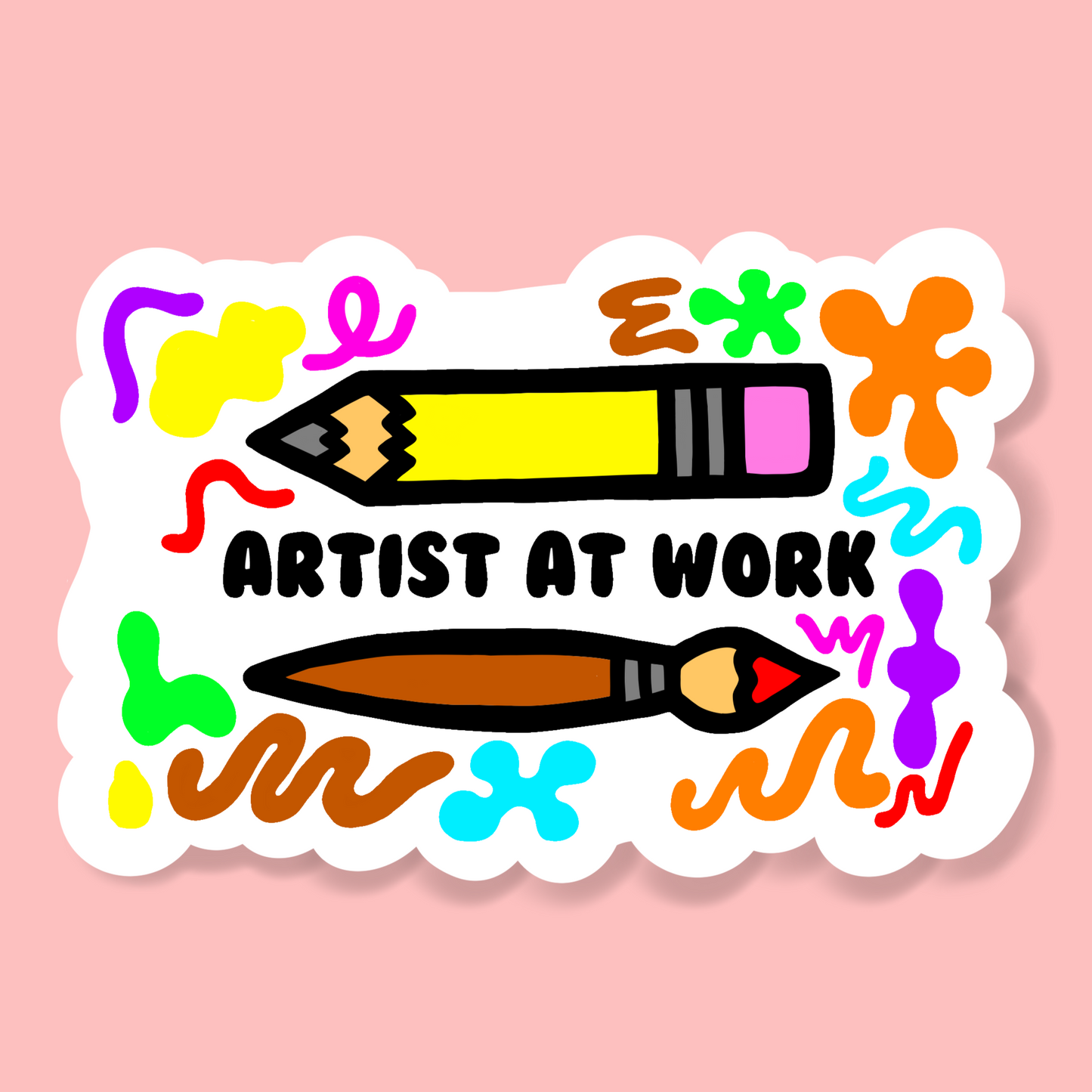 Artist at Work Stickers