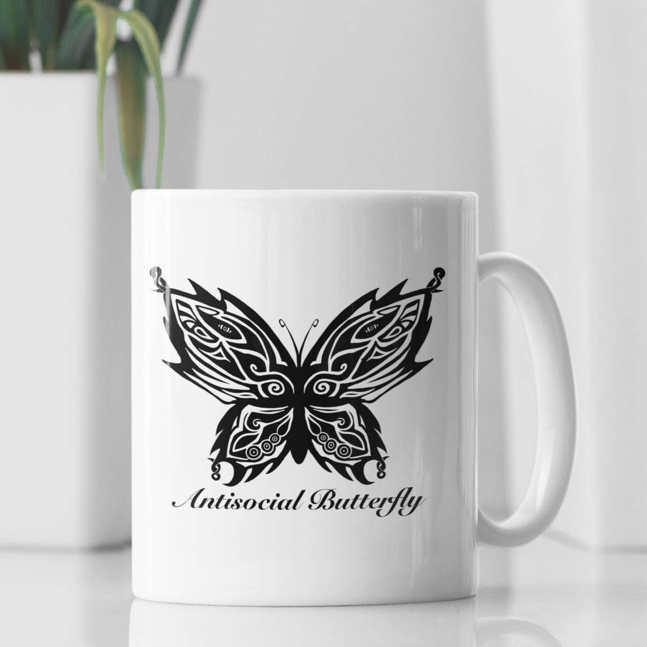 Antisocial Butterfly Mug